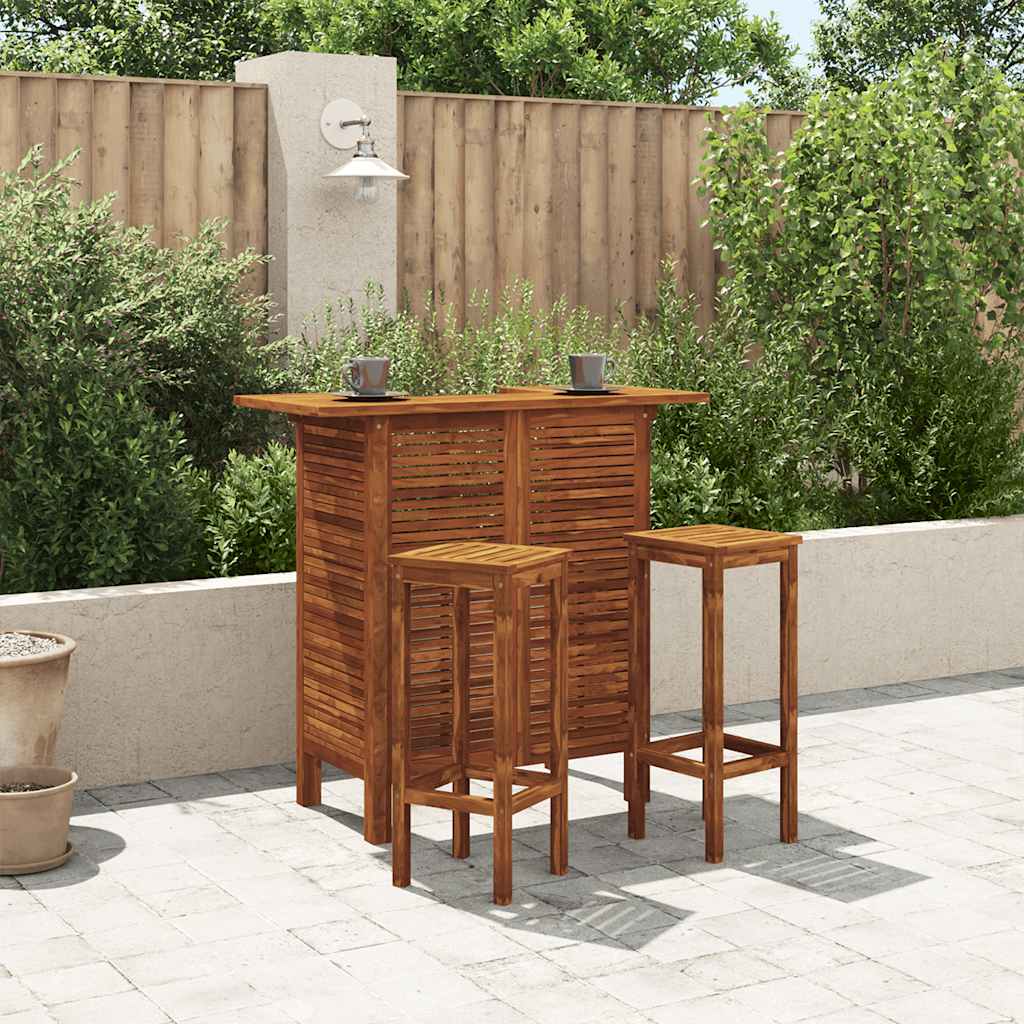 44007 vidaXL Bar Table 110x50x105 cm Solid Acacia Wood