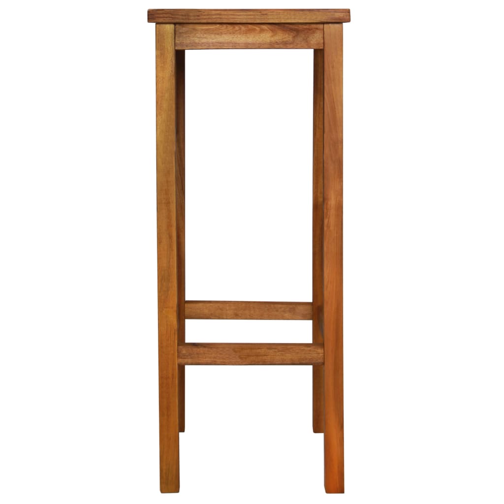 Bar Chair | Set of 2 | Natural wood | Solid acacia wood | Medium
