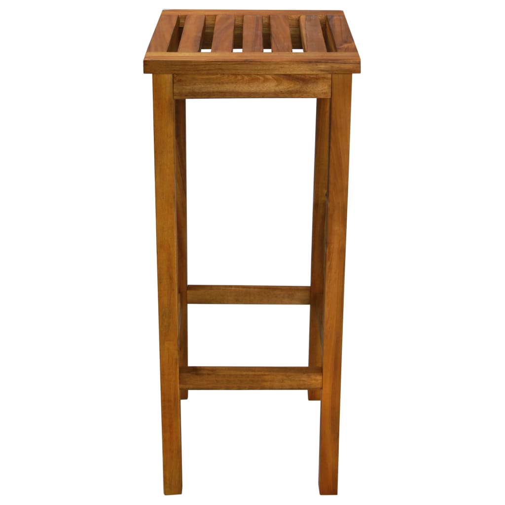 Bar Chair | Set of 2 | Natural wood | Solid acacia wood | Medium
