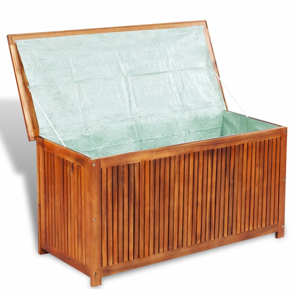 vidaXL Garden Storage Box 117x50x58 cm Solid Acacia Wood