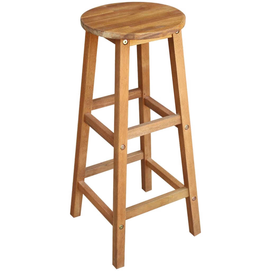 vidaXL Bar Table and Stool Set 5 Pieces Solid Acacia Wood