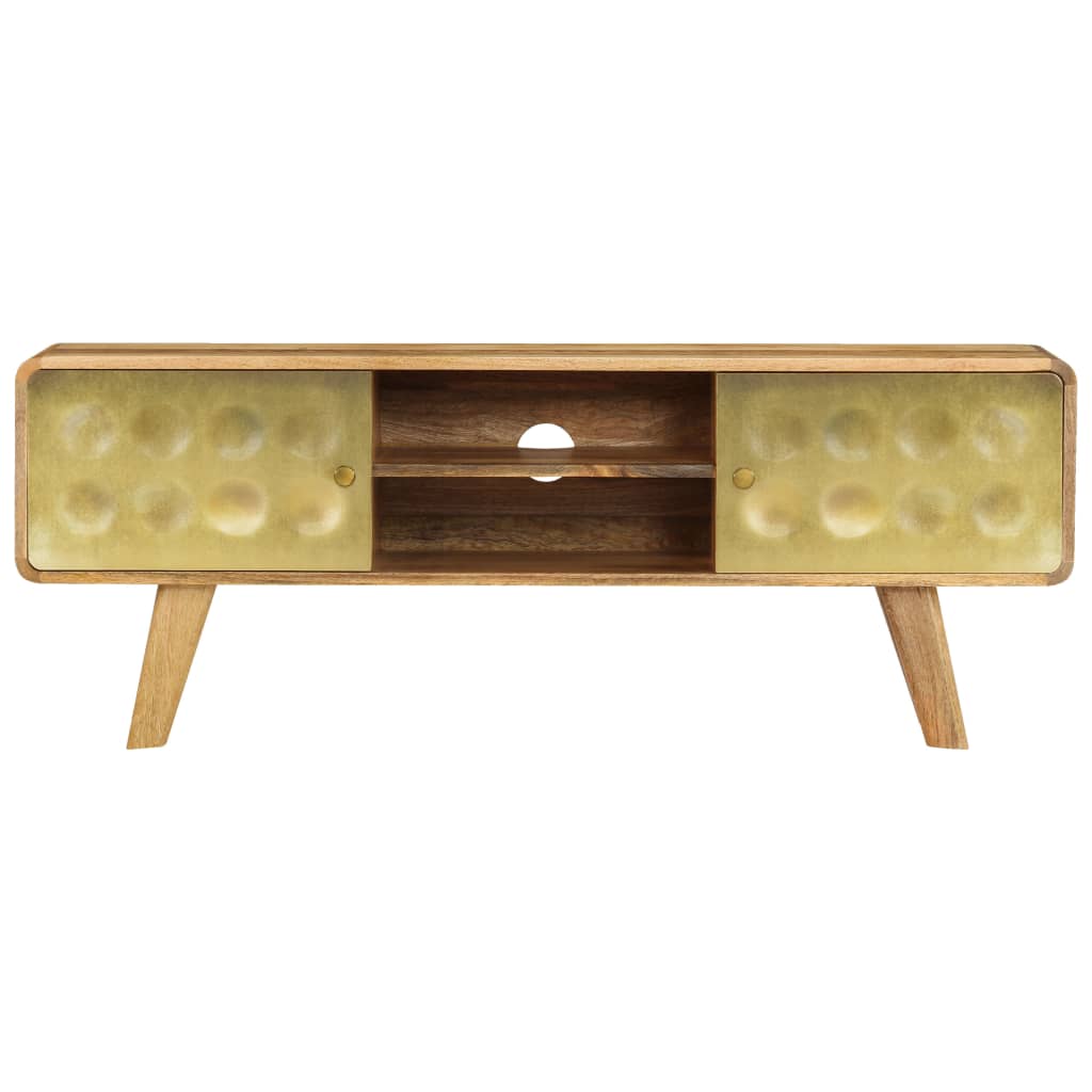 TV Cabinet Solid Mango Wood 120x30x45 cm