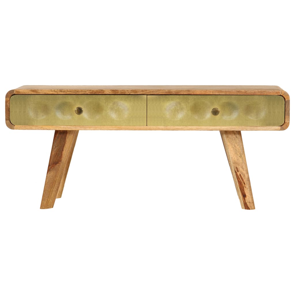 246344 vidaXL Coffee Table Solid Mango Wood 90x50x40 cm