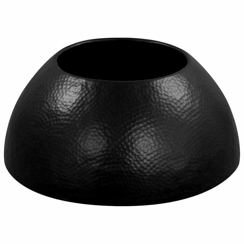 246510 vidaXL Coffee Table Hammered Aluminium 70x30 cm Black
