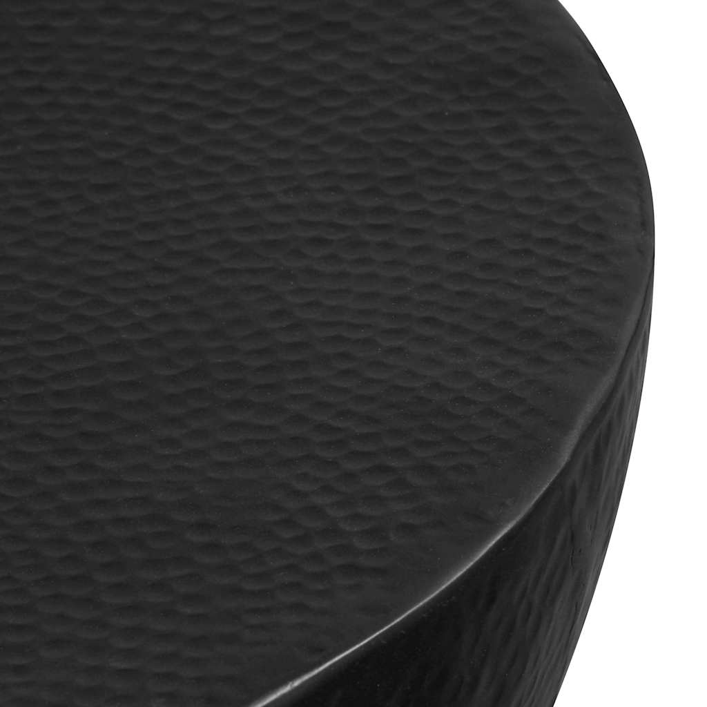 246510 vidaXL Coffee Table Hammered Aluminium 70x30 cm Black
