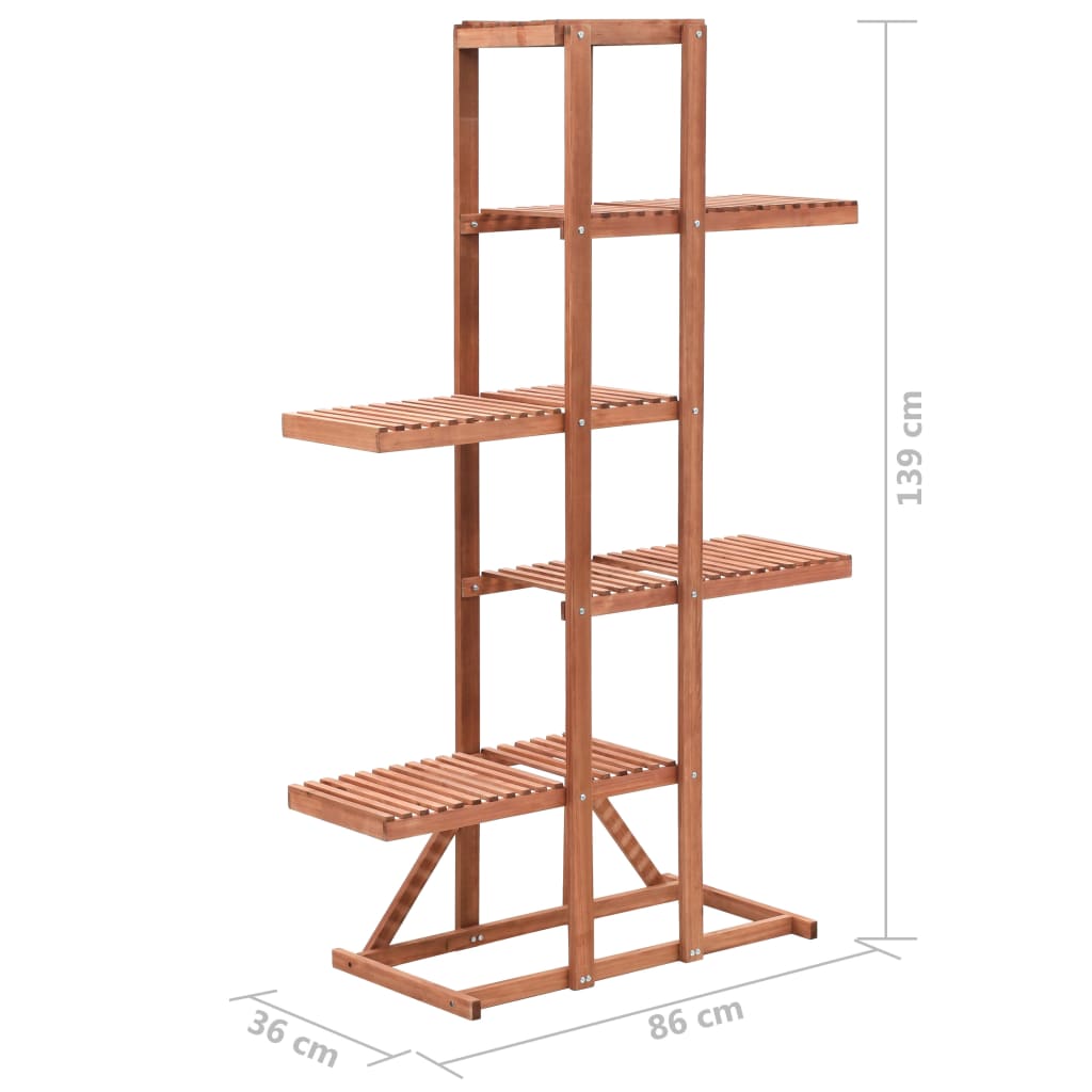 vidaXL Plant Stand Cedar Wood 86x36x139 cm