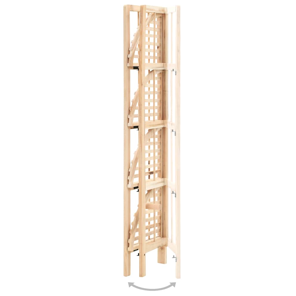 246435 vidaXL Corner Shelf Cedar Wood 27x27x110 cm