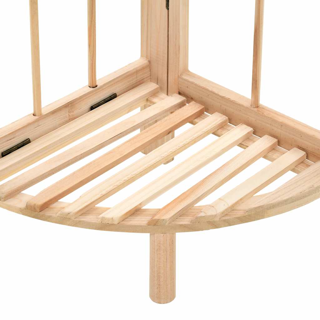 246435 vidaXL Corner Shelf Cedar Wood 27x27x110 cm