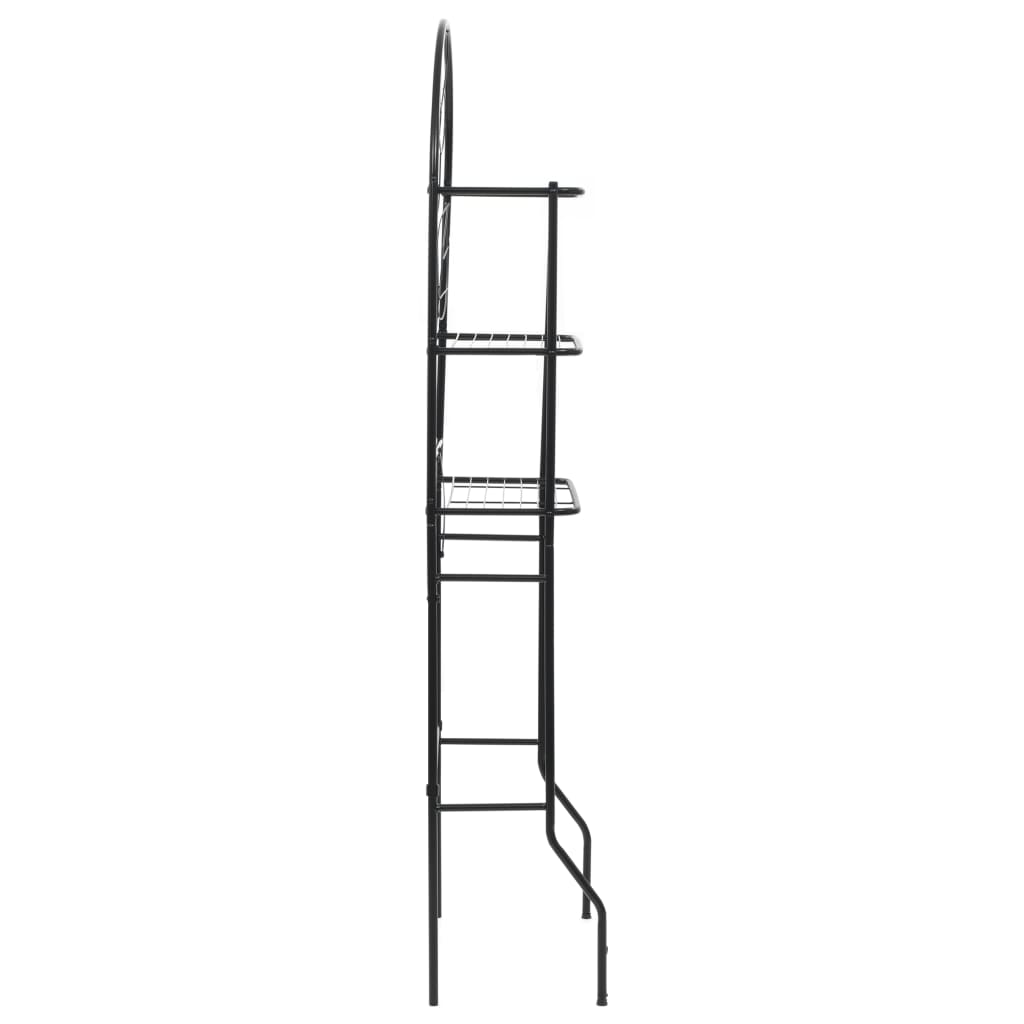 vidaXL Toilet Rack Black 60x33x174 cm