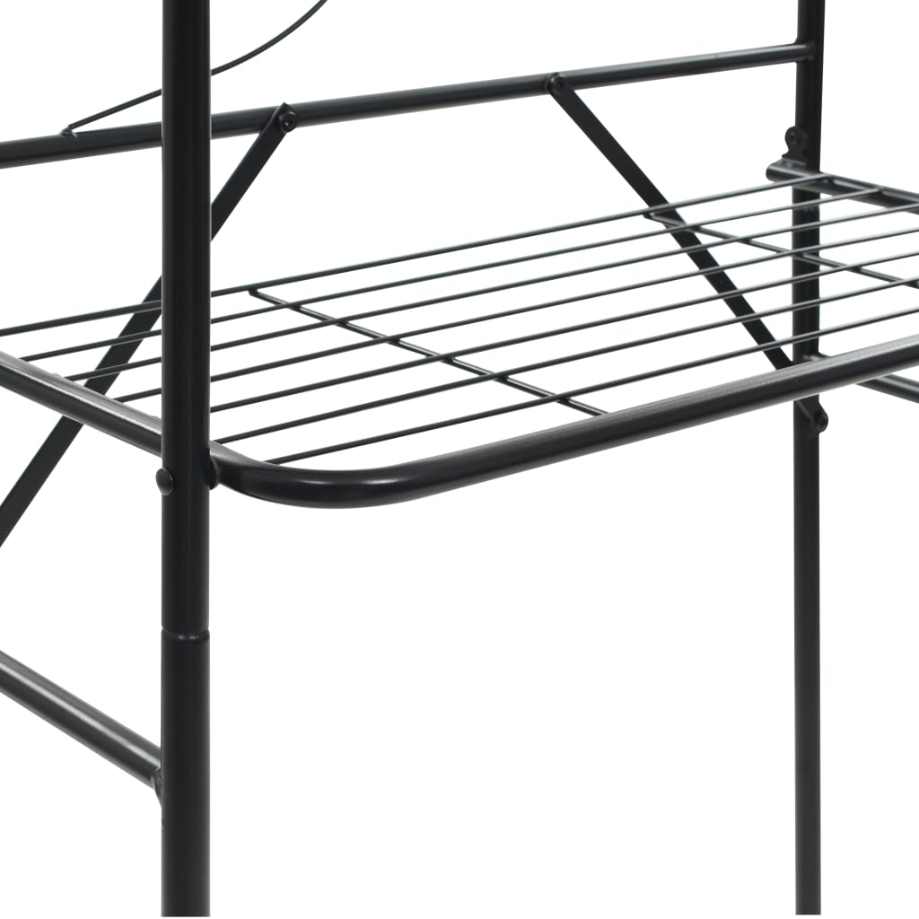 vidaXL Toilet Rack Black 60x33x174 cm