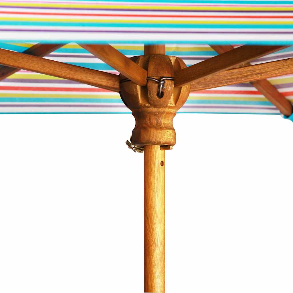 43990 vidaXL Kids Picnic Table with Parasol 79x90x60 cm Solid Acacia Wood