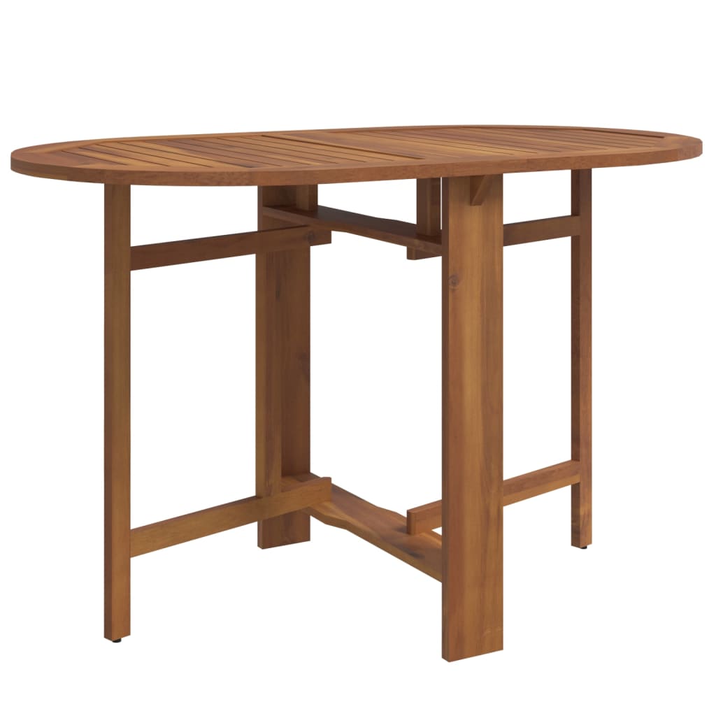 Outdoor Dining Set | Brown | Solid acacia wood | Compact |  Foldable