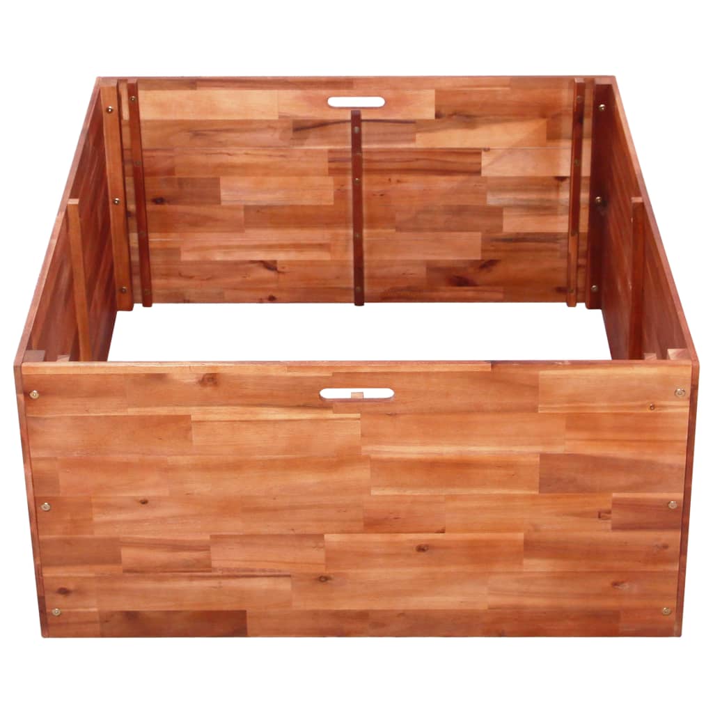 vidaXL Garden Raised Bed Acacia Wood 100x100x50 cm