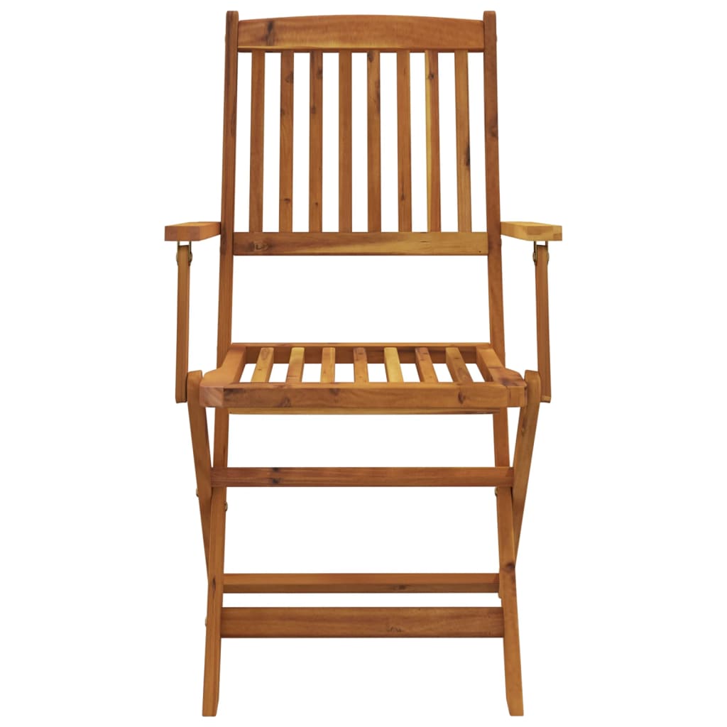 vidaXL 7 Piece Folding Outdoor Dining Set Solid Acacia Wood