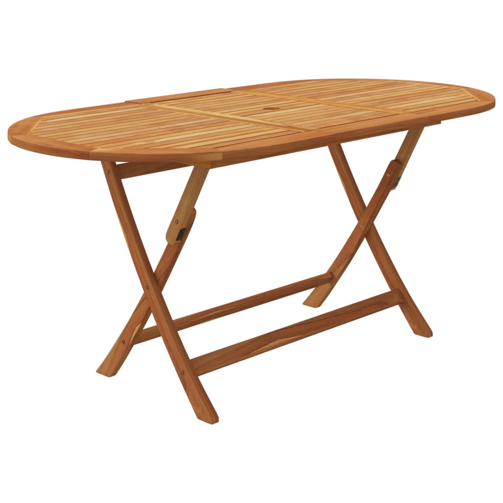 vidaXL 7 Piece Folding Outdoor Dining Set Solid Acacia Wood
