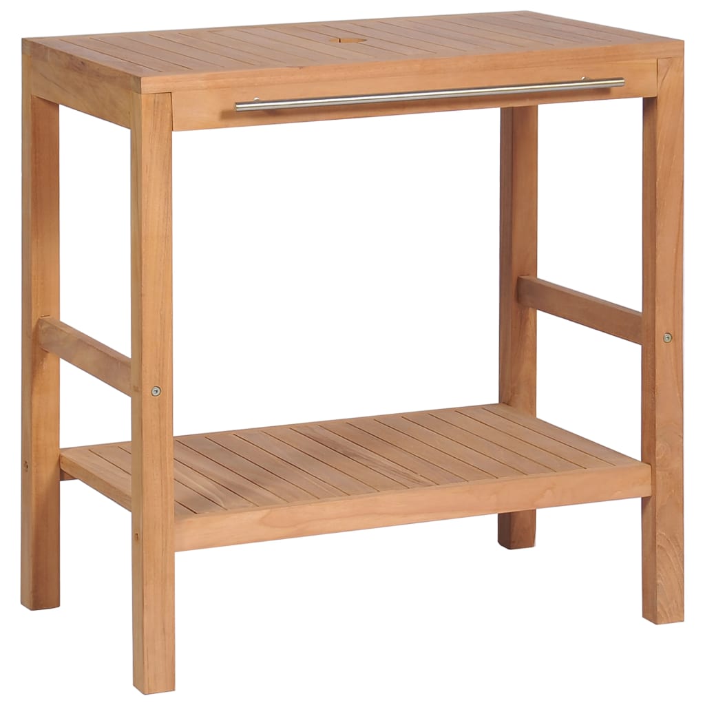 246492 vidaXL Bathroom Vanity Cabinet Solid Teak 74x45x75 cm