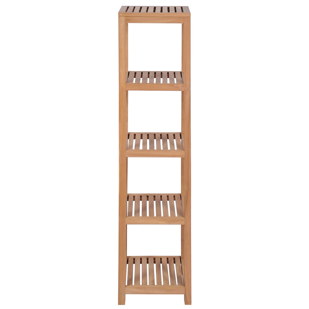 246500 vidaXL 4-Tier Bathroom Storage Rack Solid Teak 42x42x165 cm