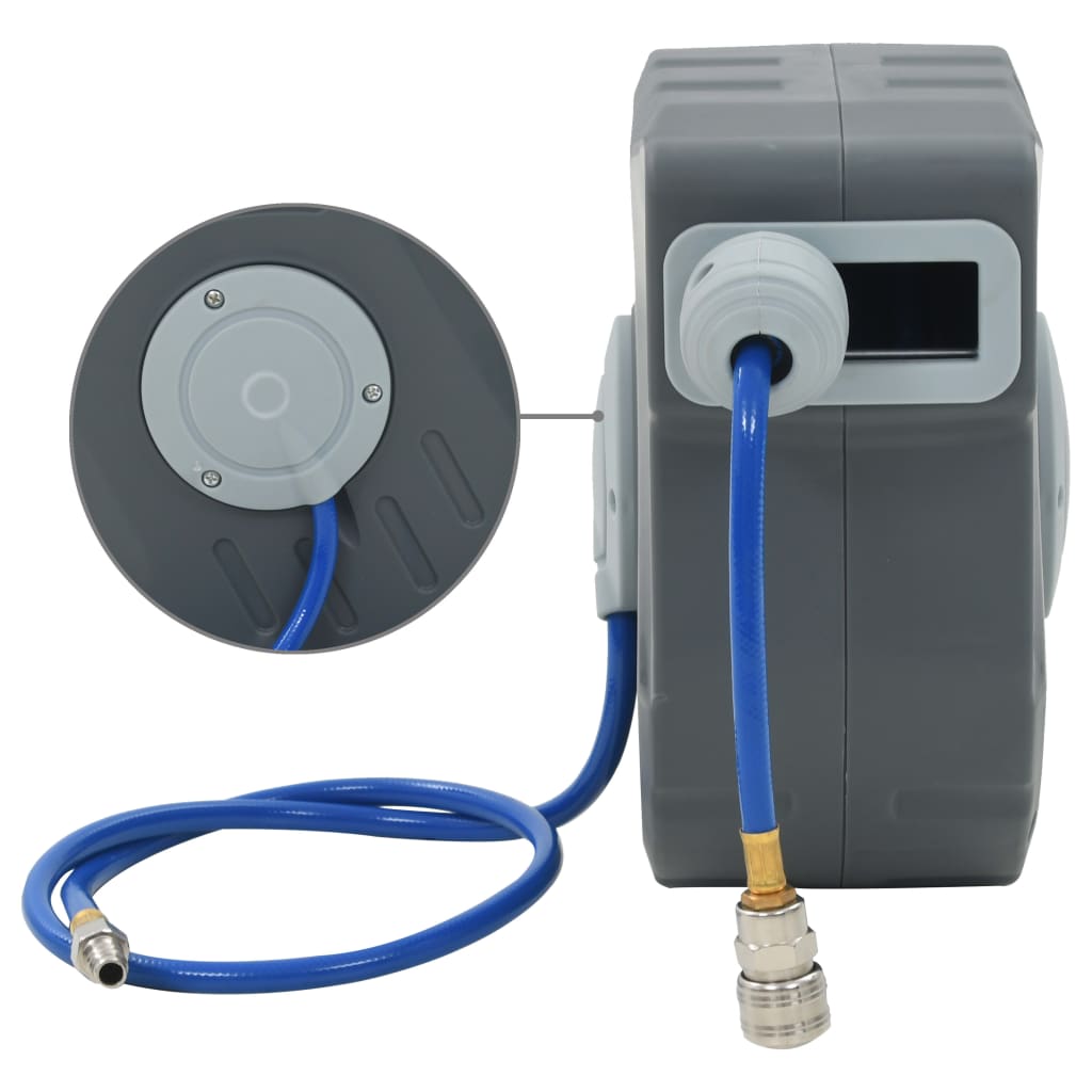 143253 vidaXL Automatic Air Hose Reel 1/4" 12 m