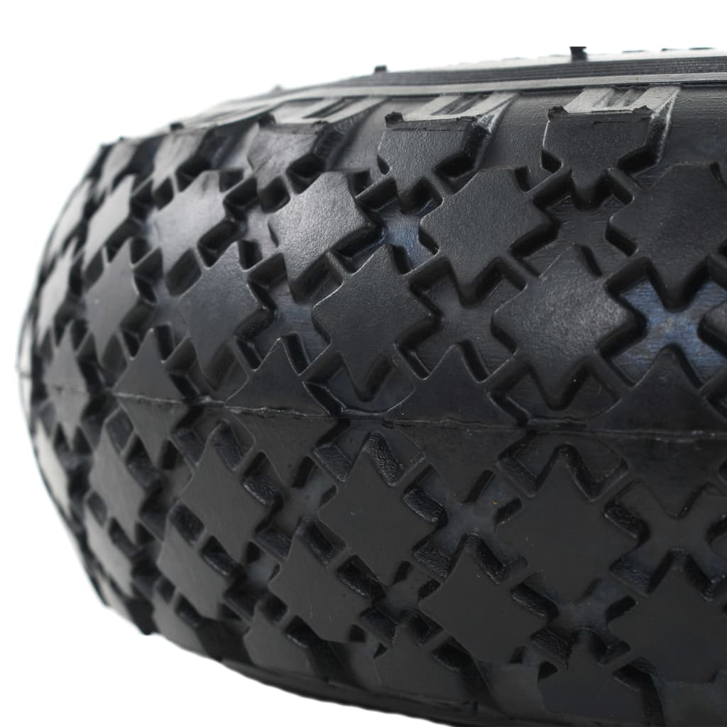 142970 vidaXL Sack Truck Wheels 4 pcs Rubber 3.00-4 (245x82)