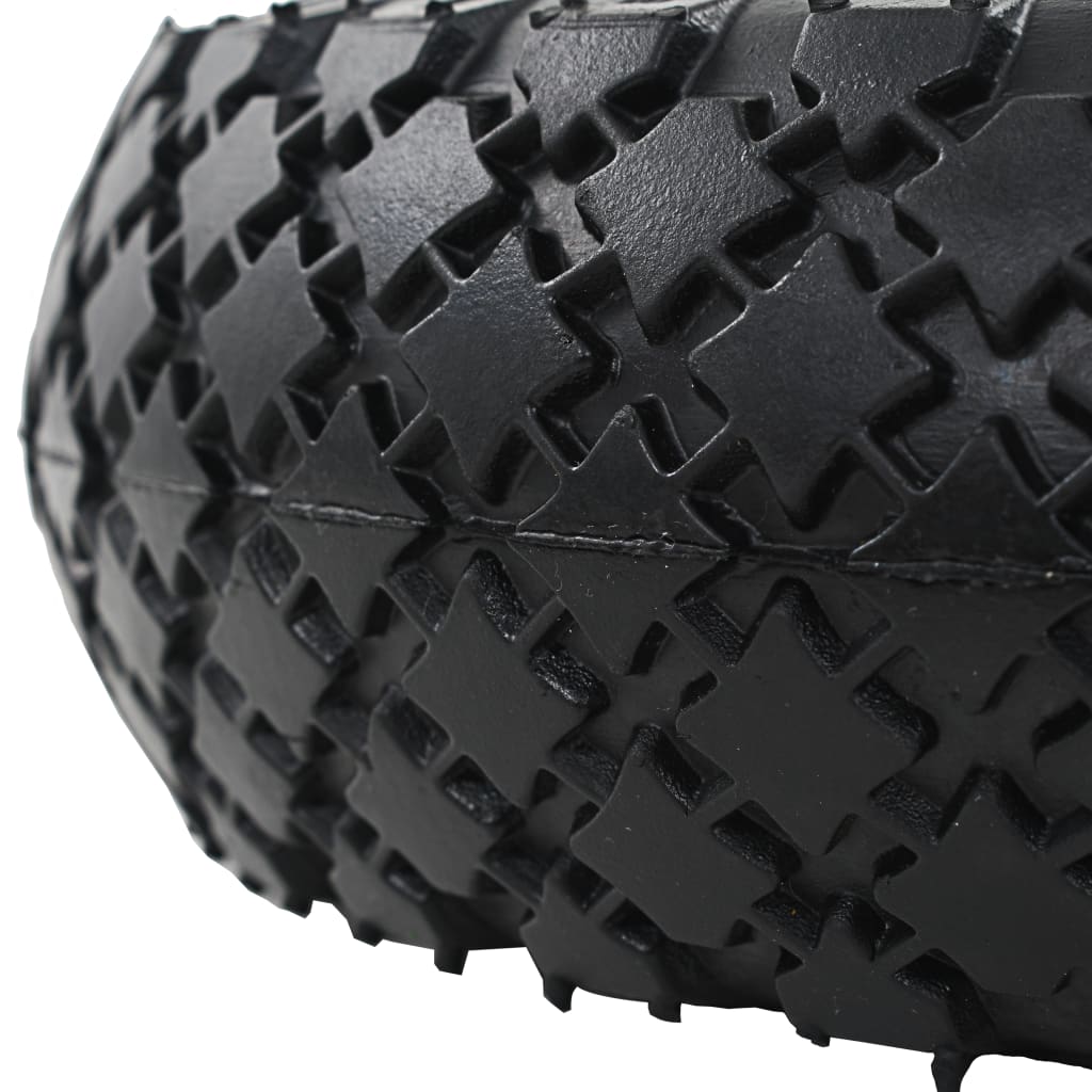 142973 vidaXL Sack Truck Wheels 2 pcs Rubber 3.00-4 (245x82)
