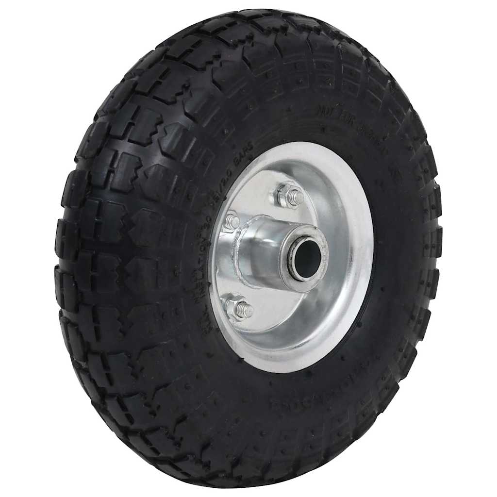 142975 vidaXL Sack Truck Wheels 2 pcs Rubber 4.10/3.50-4 (260x83)