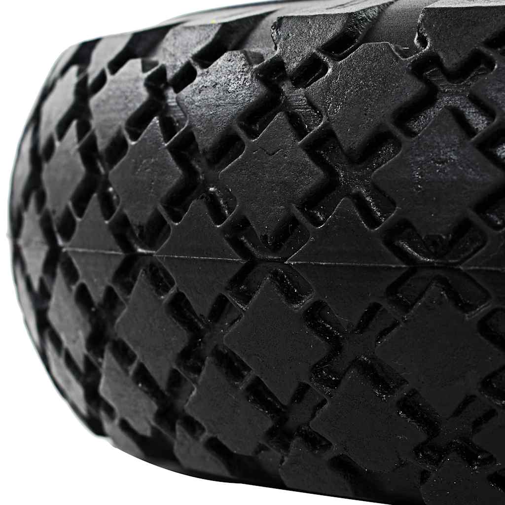 142977 vidaXL Sack Truck Wheels 2 pcs Solid PU 3.00-4 (260x85)