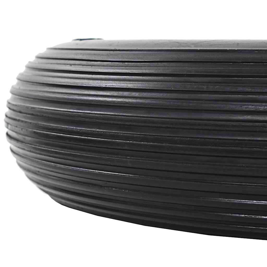 142978 vidaXL Wheelbarrow Wheel with Axle Solid PU 4.00-8 390 mm