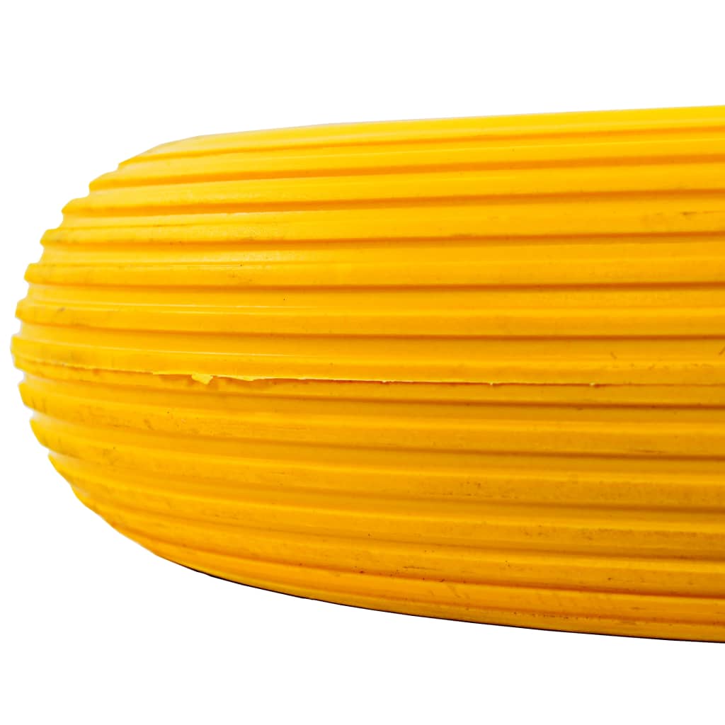 142980 vidaXL Wheelbarrow Wheel with Axle Solid PU 4.00-8 390 mm
