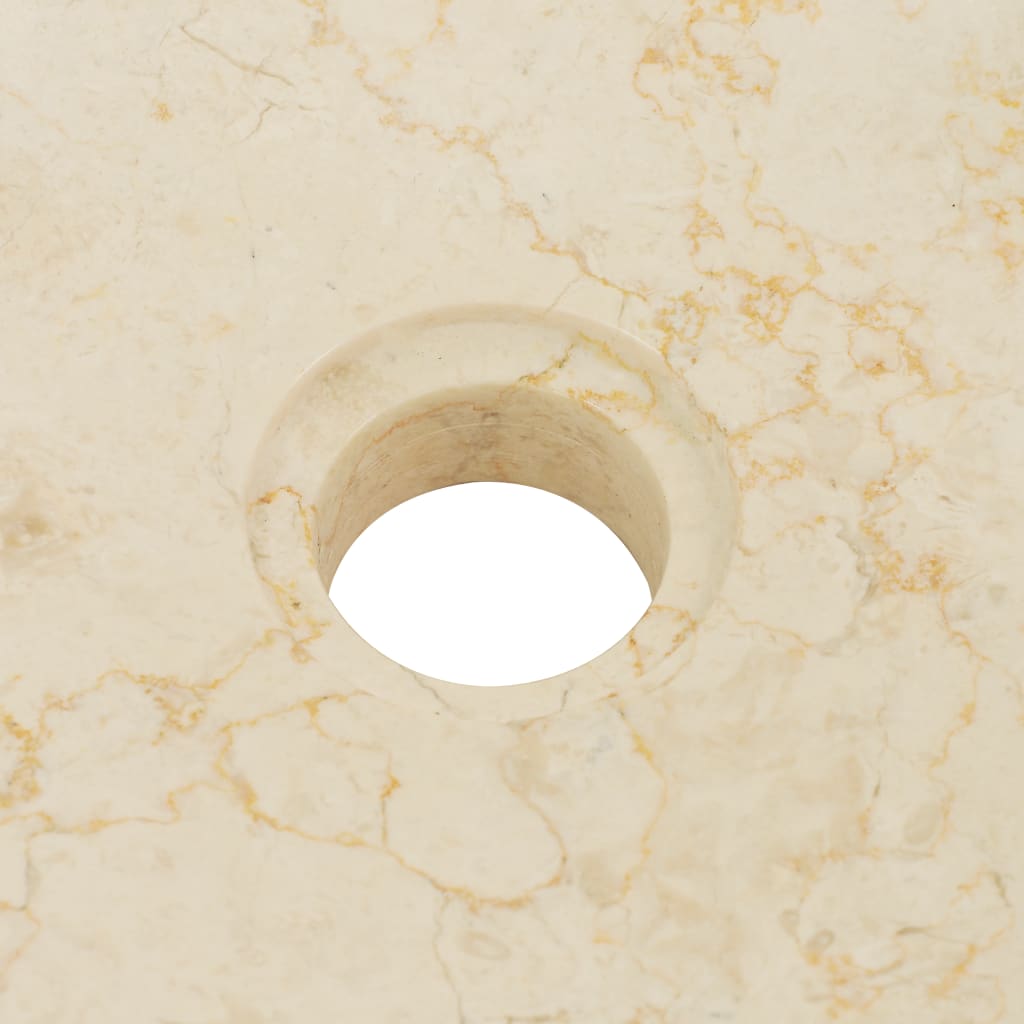 vidaXL Sink 40x12 cm Marble Cream