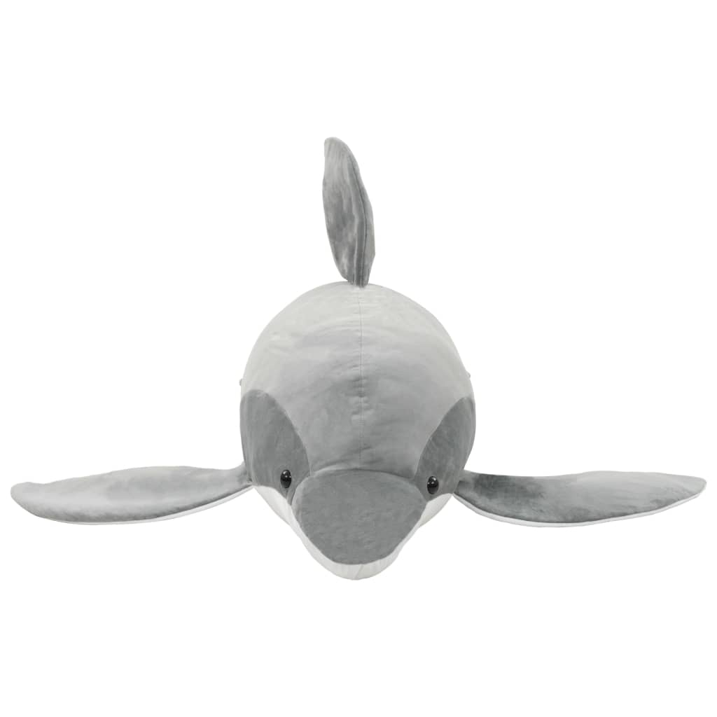 vidaXL Dolphin Cuddly Toy Plush Grey