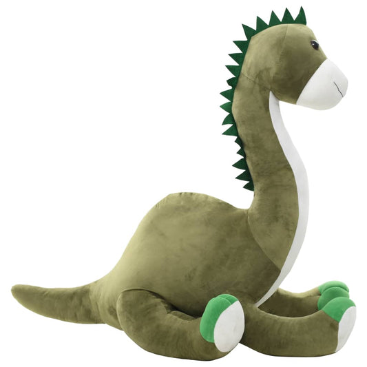 vidaXL Dinosaur Brontsaurus Cuddly Toy Plush Green