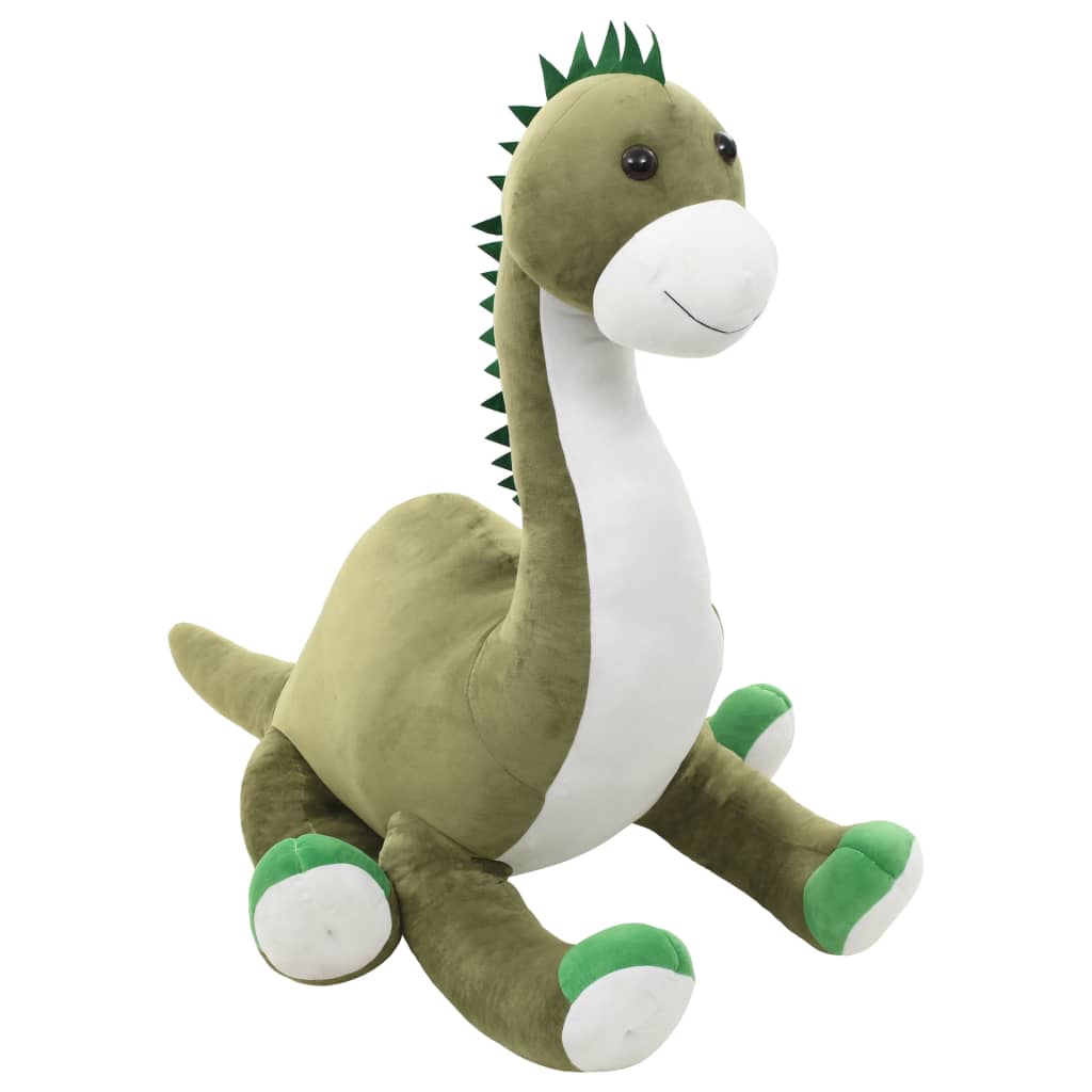 vidaXL Dinosaur Brontsaurus Cuddly Toy Plush Green