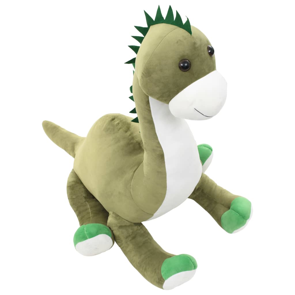 vidaXL Dinosaur Brontsaurus Cuddly Toy Plush Green