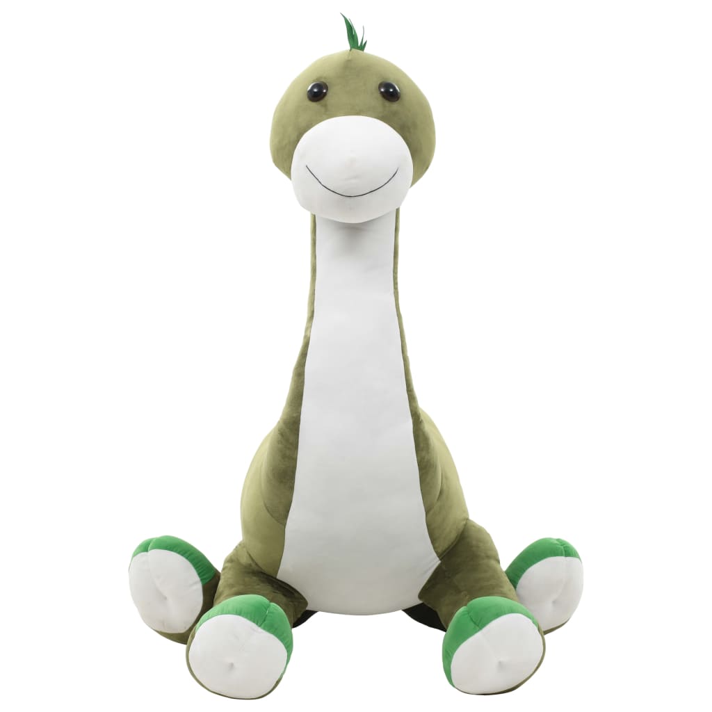 vidaXL Dinosaur Brontsaurus Cuddly Toy Plush Green