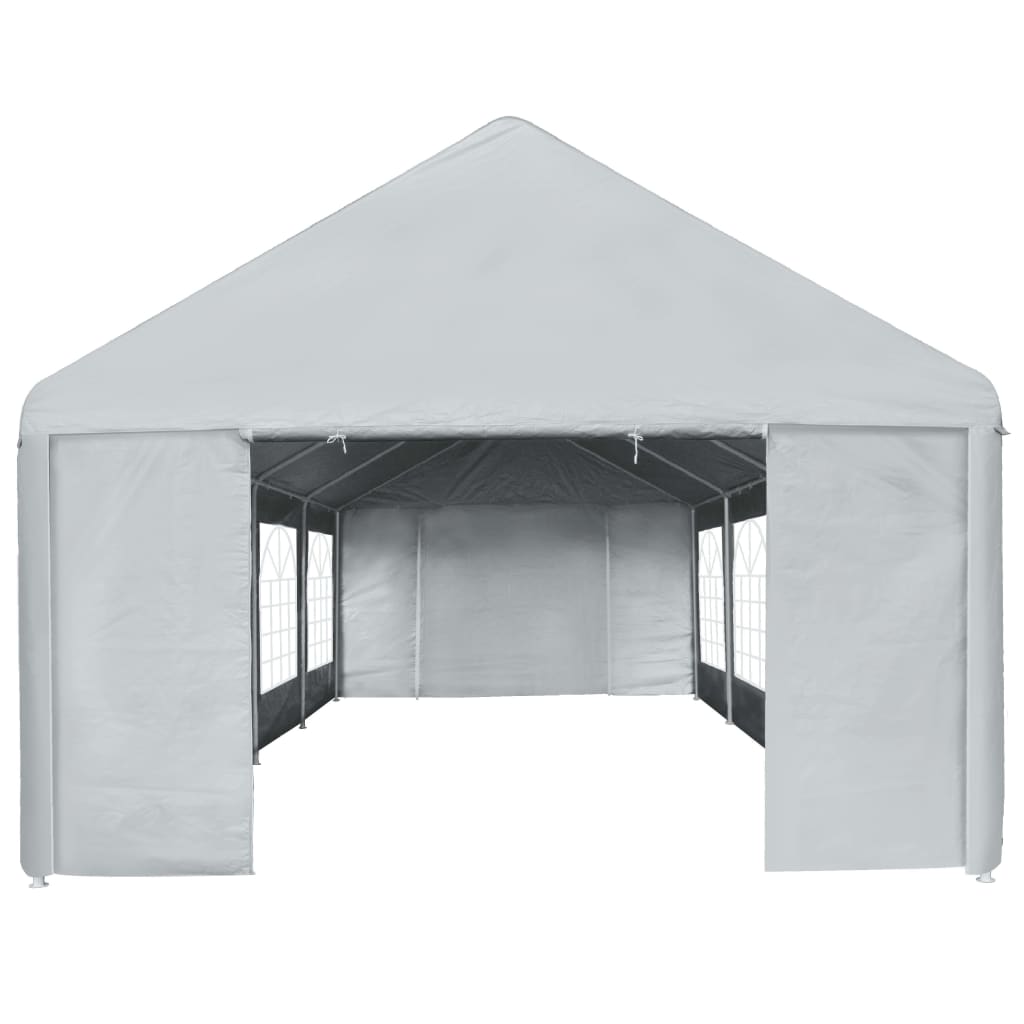 vidaXL Party Tent PE 4x8 m Grey