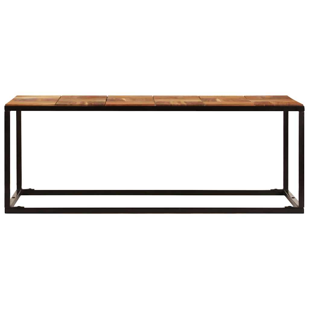 246678 vidaXL Coffee Table 110x60x40 cm Solid Acacia Wood and Steel
