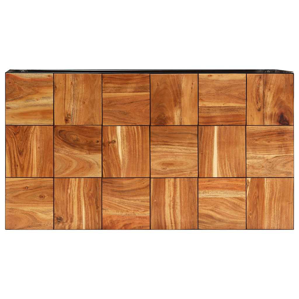246678 vidaXL Coffee Table 110x60x40 cm Solid Acacia Wood and Steel