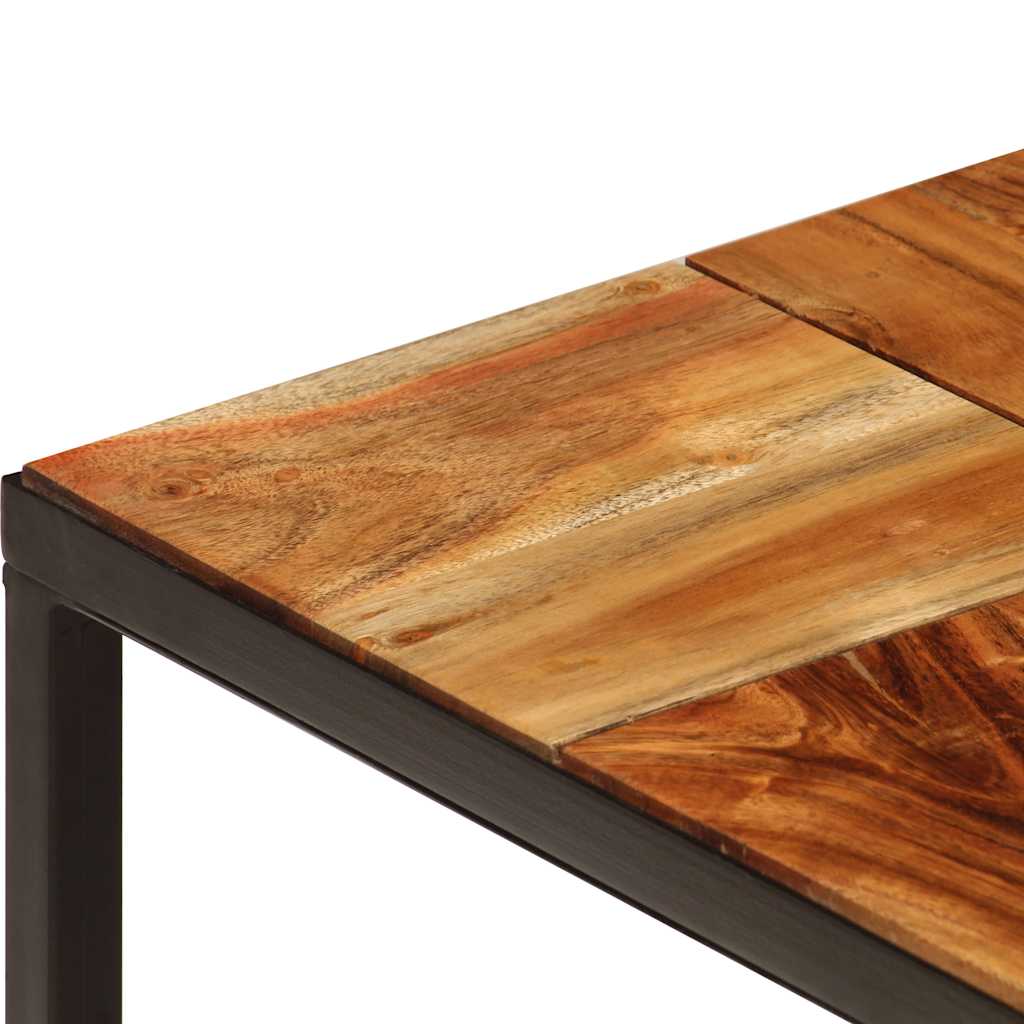 246678 vidaXL Coffee Table 110x60x40 cm Solid Acacia Wood and Steel