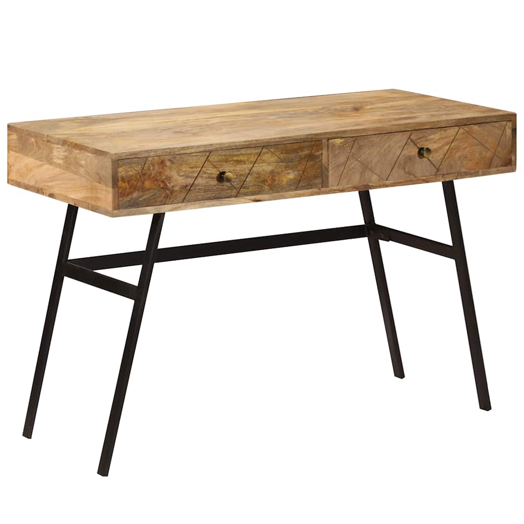 246718 vidaXL Writing desk with Drawers Solid Mango Wood 110x50x76 cm