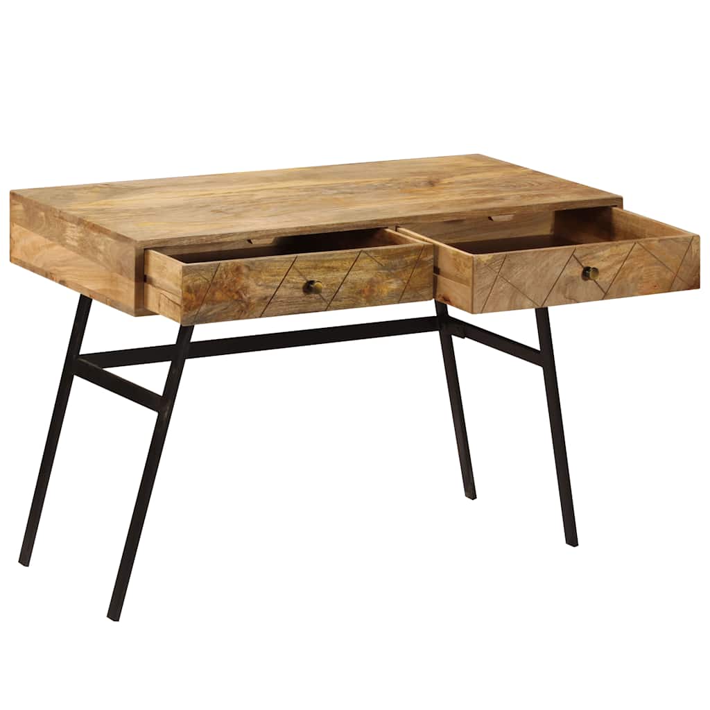 246718 vidaXL Writing desk with Drawers Solid Mango Wood 110x50x76 cm