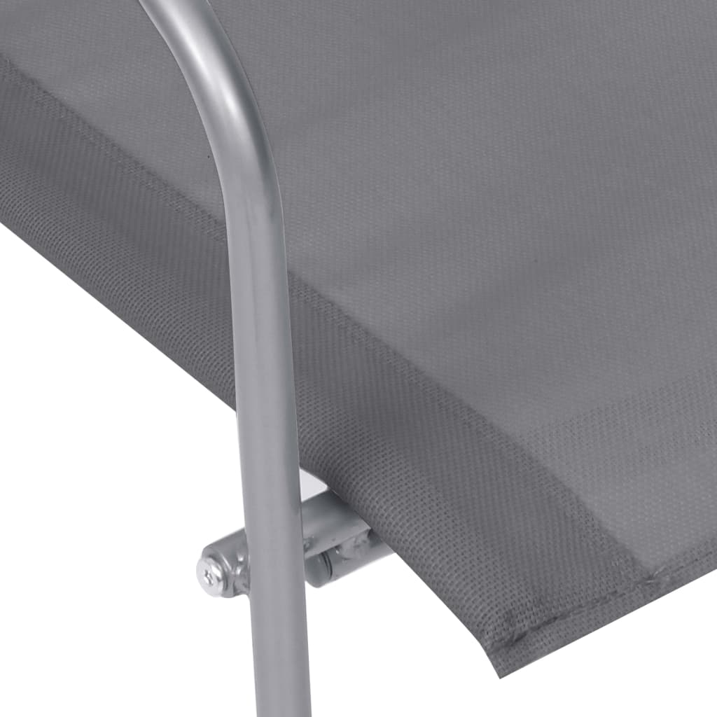 Garden Set | Grey | Textilene fabric, Steel, Glass | Standard |  Durable