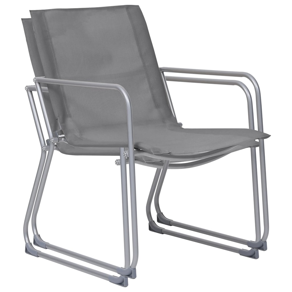 Garden Set | Grey | Textilene fabric, Steel, Glass | Standard |  Durable