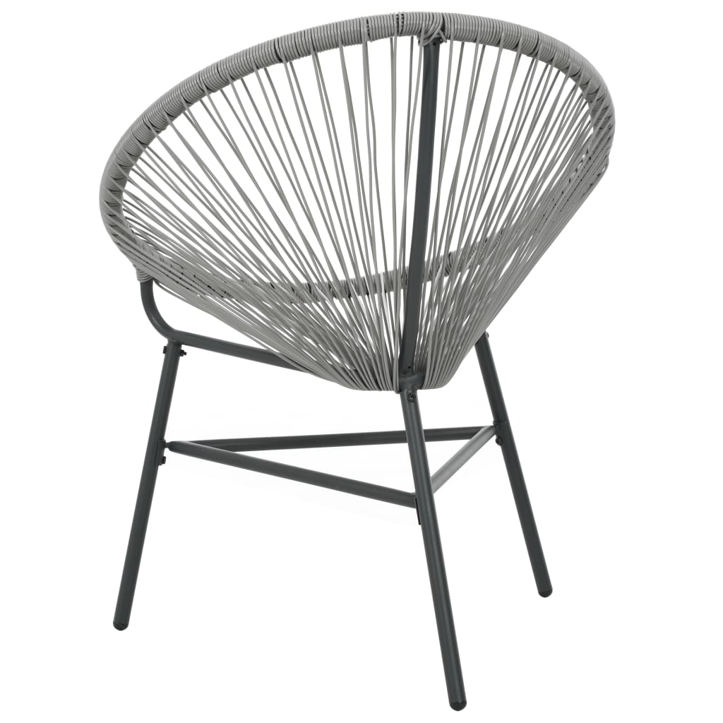 Moon Chair | Grey | Polyethylene Rattan | Moon Chair | Round | Modern