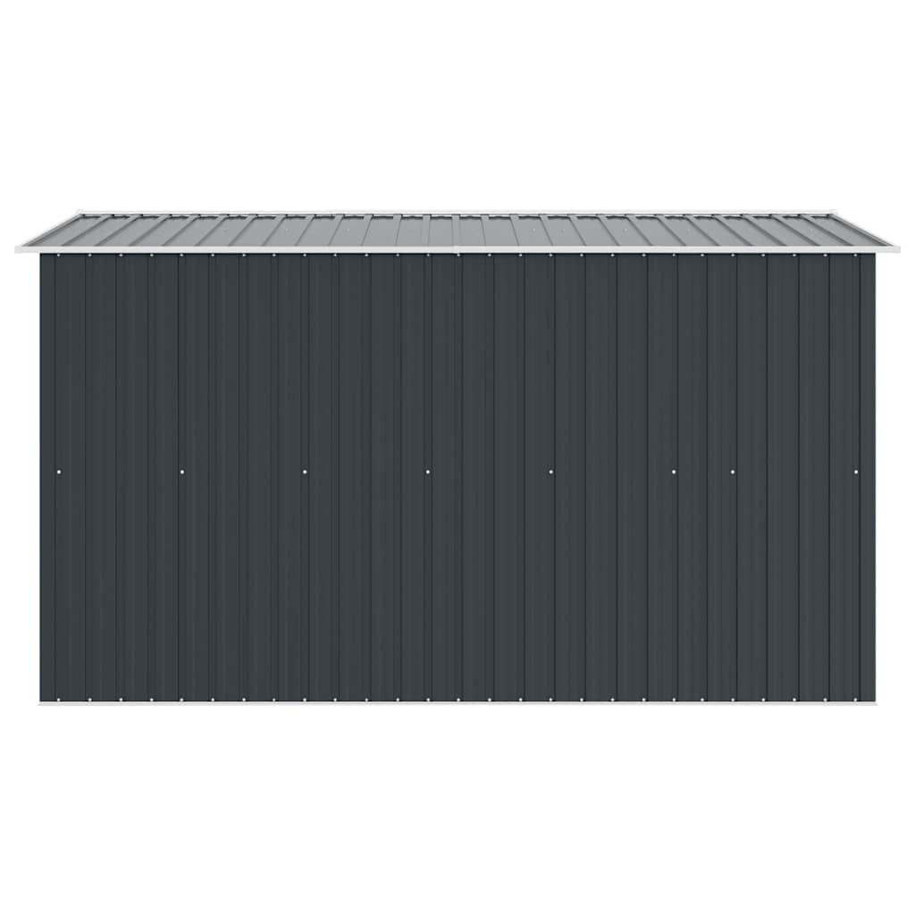 Garden Shed | Anthracite | Galvanised Steel | Large | Sliding Components