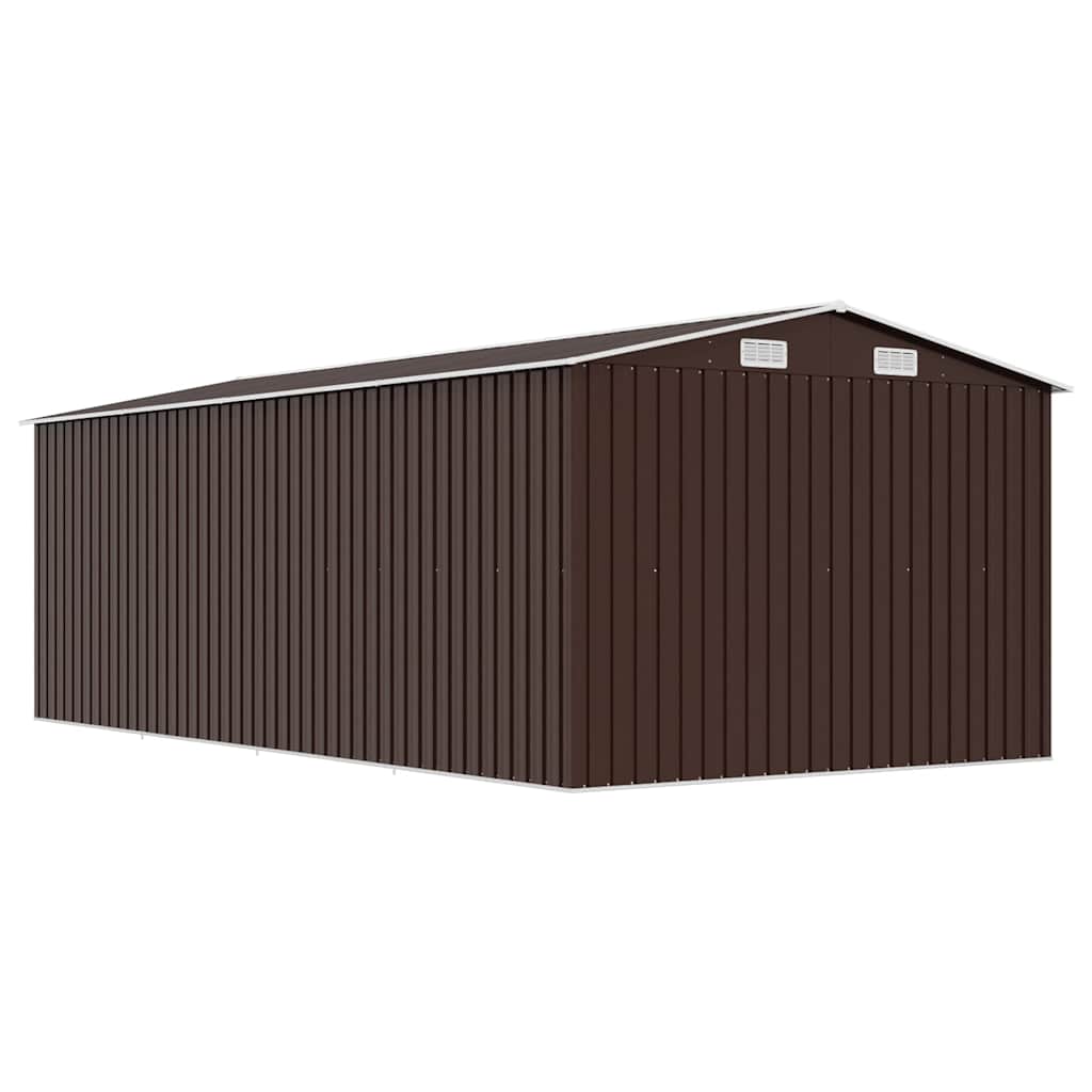 Garden Shed | Brown | Galvanised steel | Large | Durable | Garden Shed