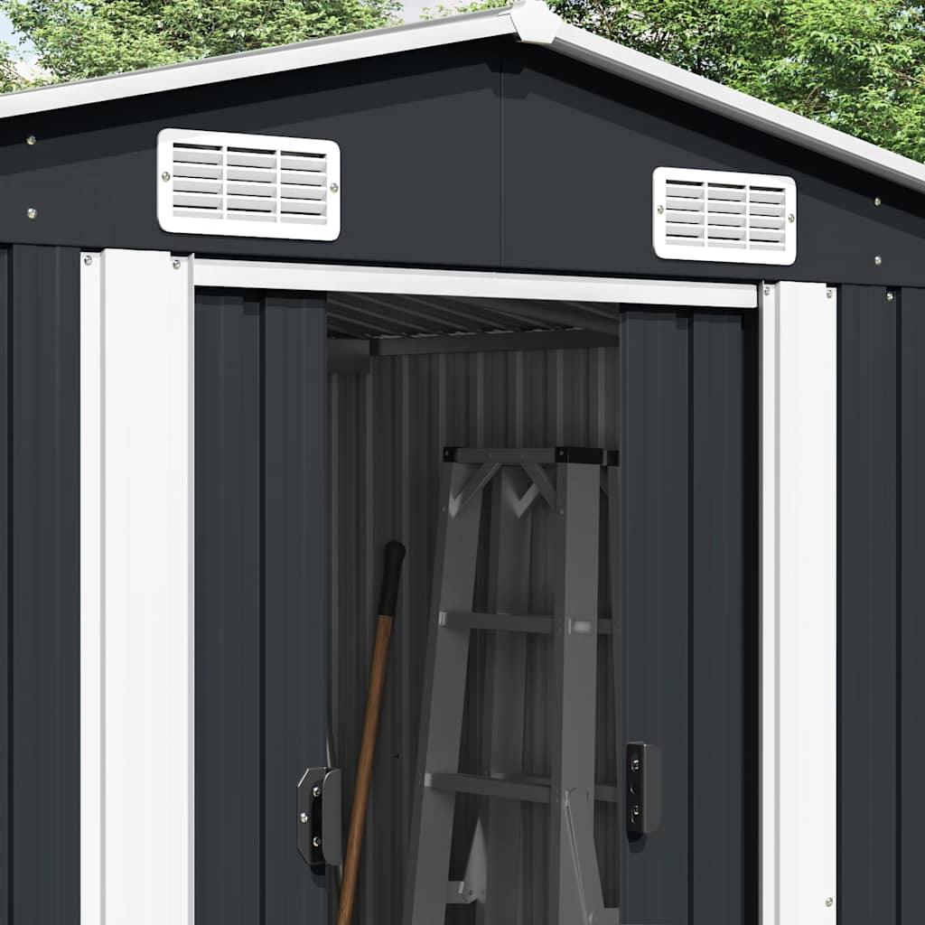 Garden Shed 257x580x181 cm Metal Anthracite