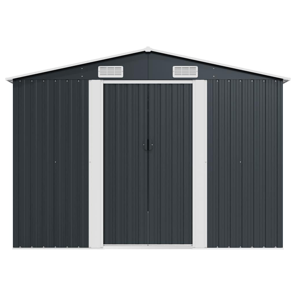 Garden Shed 257x580x181 cm Metal Anthracite