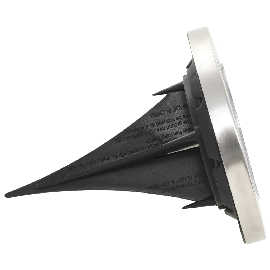 Solar Ground Light | Set of 8 | Warm white, Silver | PP | Compact