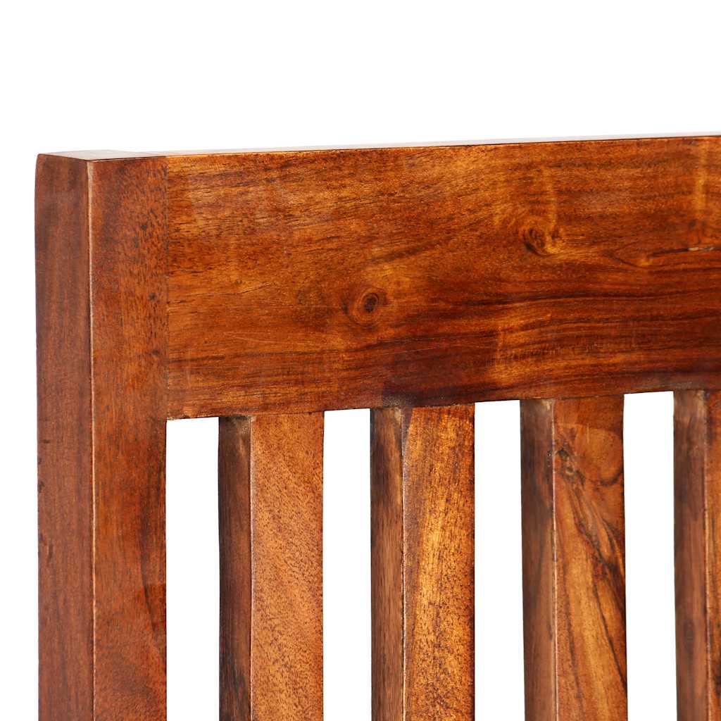 Dining Chair | Set of 6 | Brown | Solid acacia wood | Standard | Durable