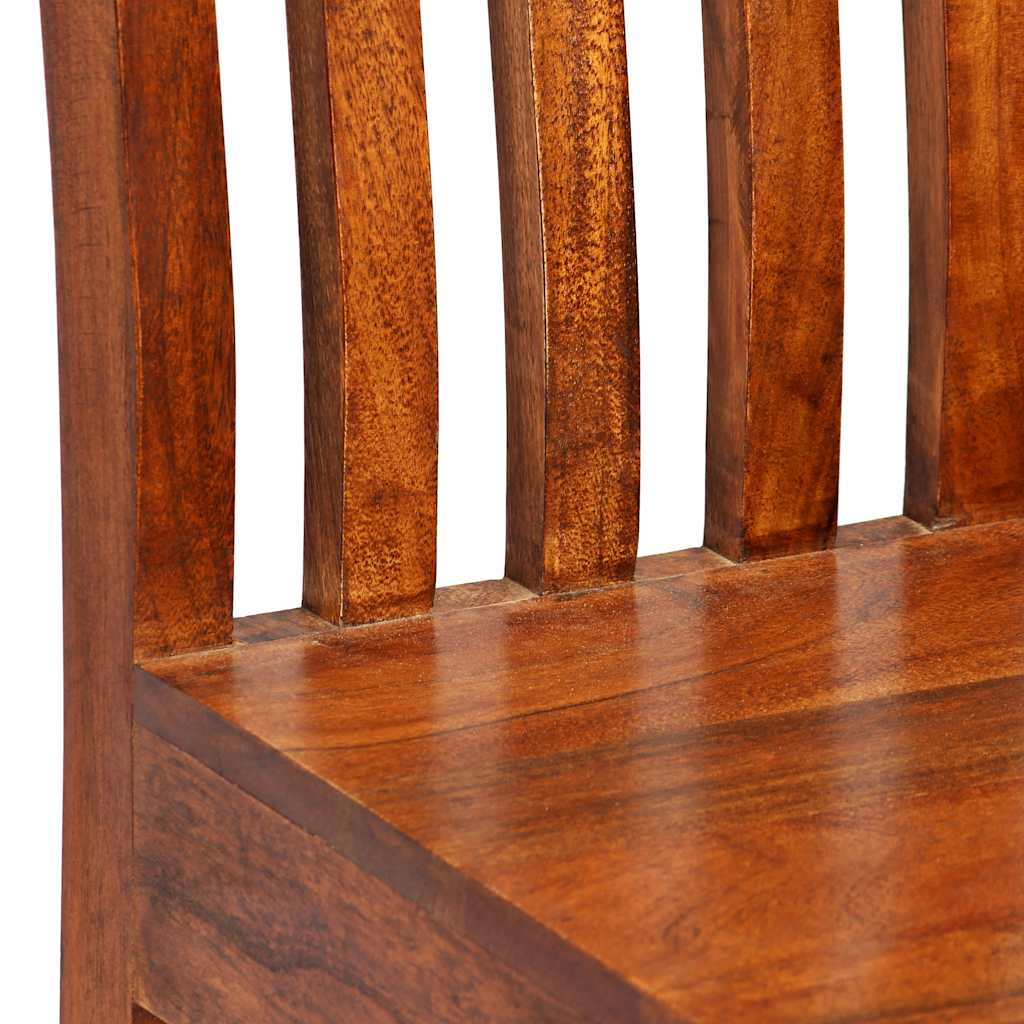 Dining Chair | Set of 6 | Brown | Solid acacia wood | Standard | Durable
